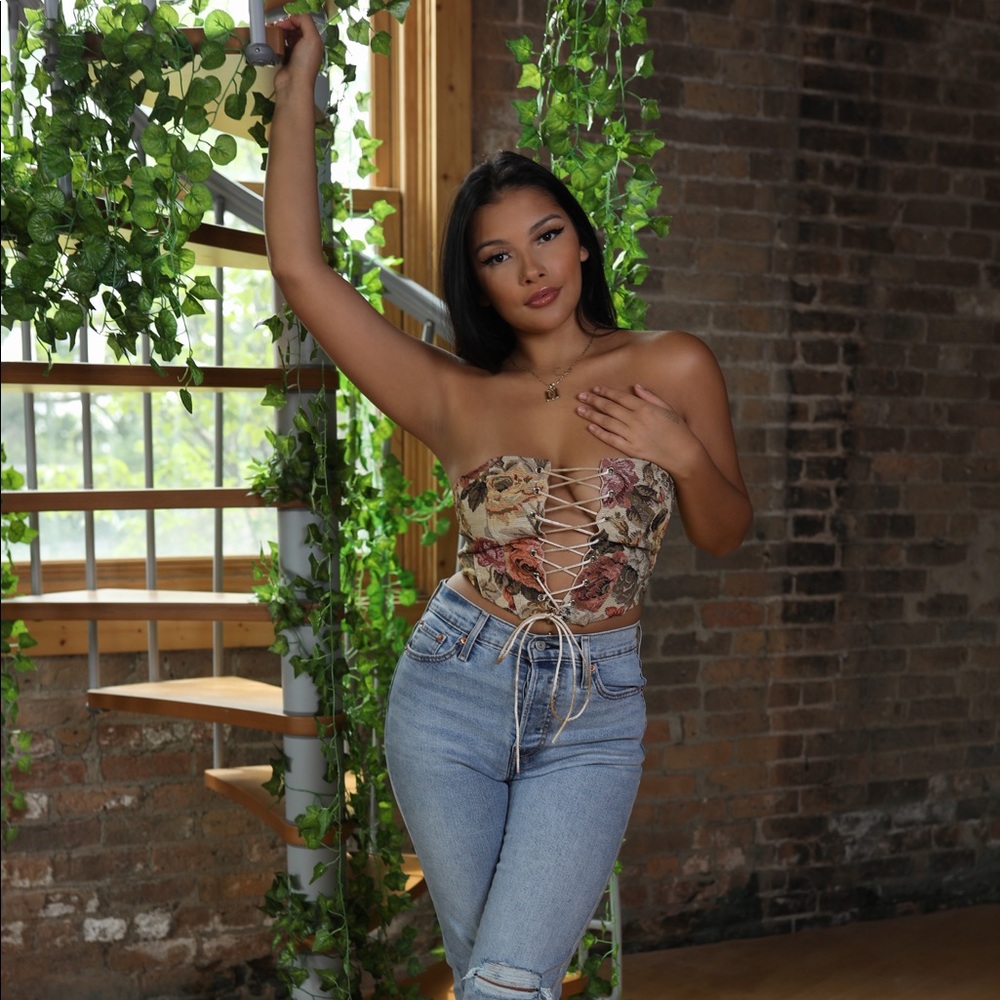 Floral Corset Top